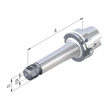 Oprawka zaciskowa ER HSK-A 63 - ER16 - 100, model: 606302-01