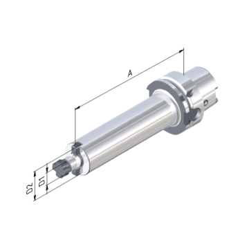 Oprawka do głowic nasadzanych cool tool HSK-A 63 - 32 - 80, model: 606305-349