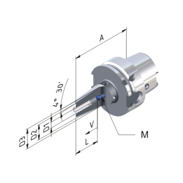 Oprawka termokurczliwa cool tool HSK-A 100 - 16 - 100, model: 610021-069