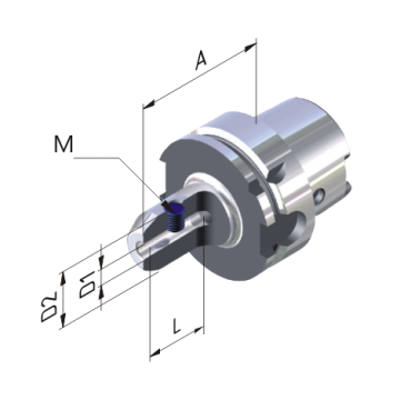 Oprawka Weldon HSK-A 63 - 32 - 110, model: 606304-11