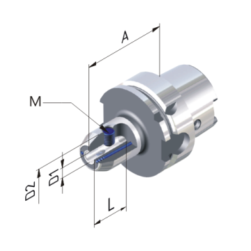 Oprawka Weldon cool tool HSK-A 63 - 25 - 110, model: 6063041-10