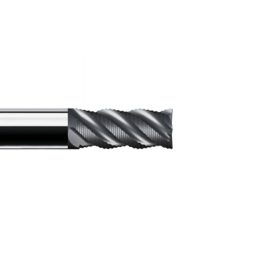 Frez zgrubny 45° z  łamaczem wióra 5.0x57 Z=4 TiAlN