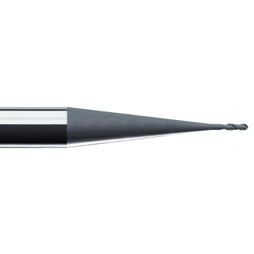 Mikro frez z pełnym promieniem 0.4x64 L1=1.5 R=0.20 Z=2 pokrycie diamentowe